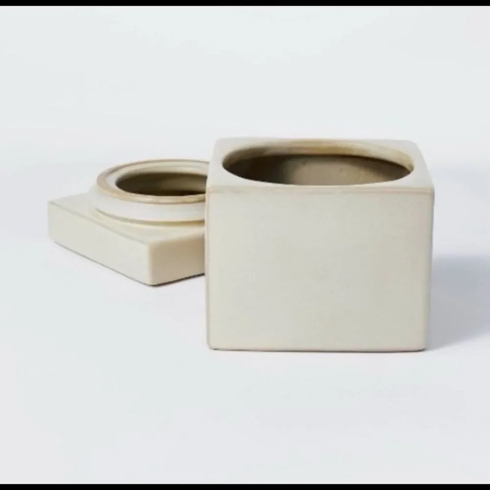 Threshold Studio Mcgee Stoneware Container - Picture 2 of 11